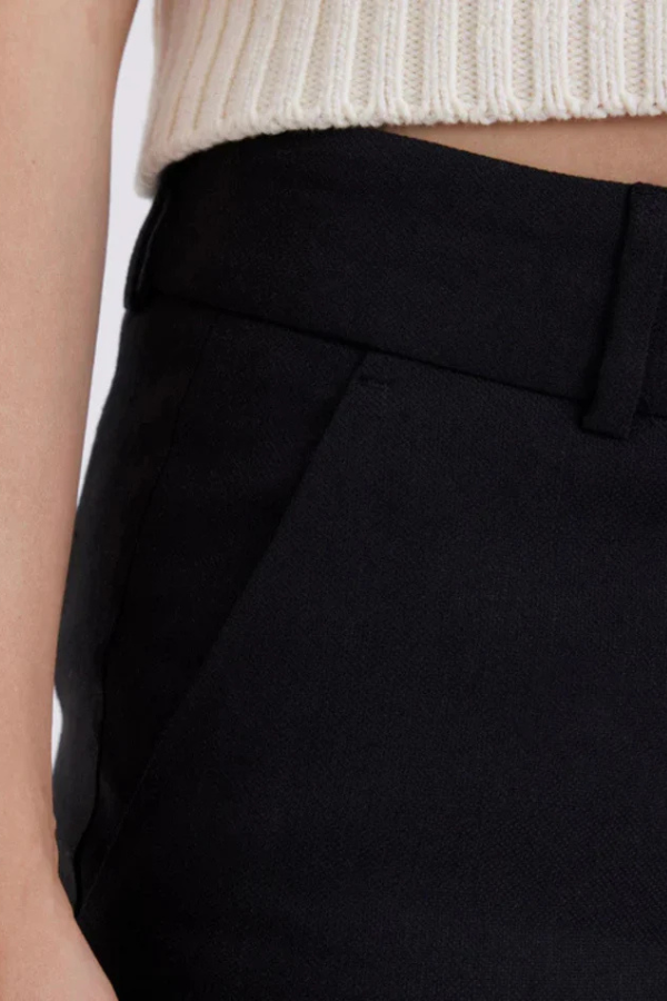 31170 BLACK LINEN LONG