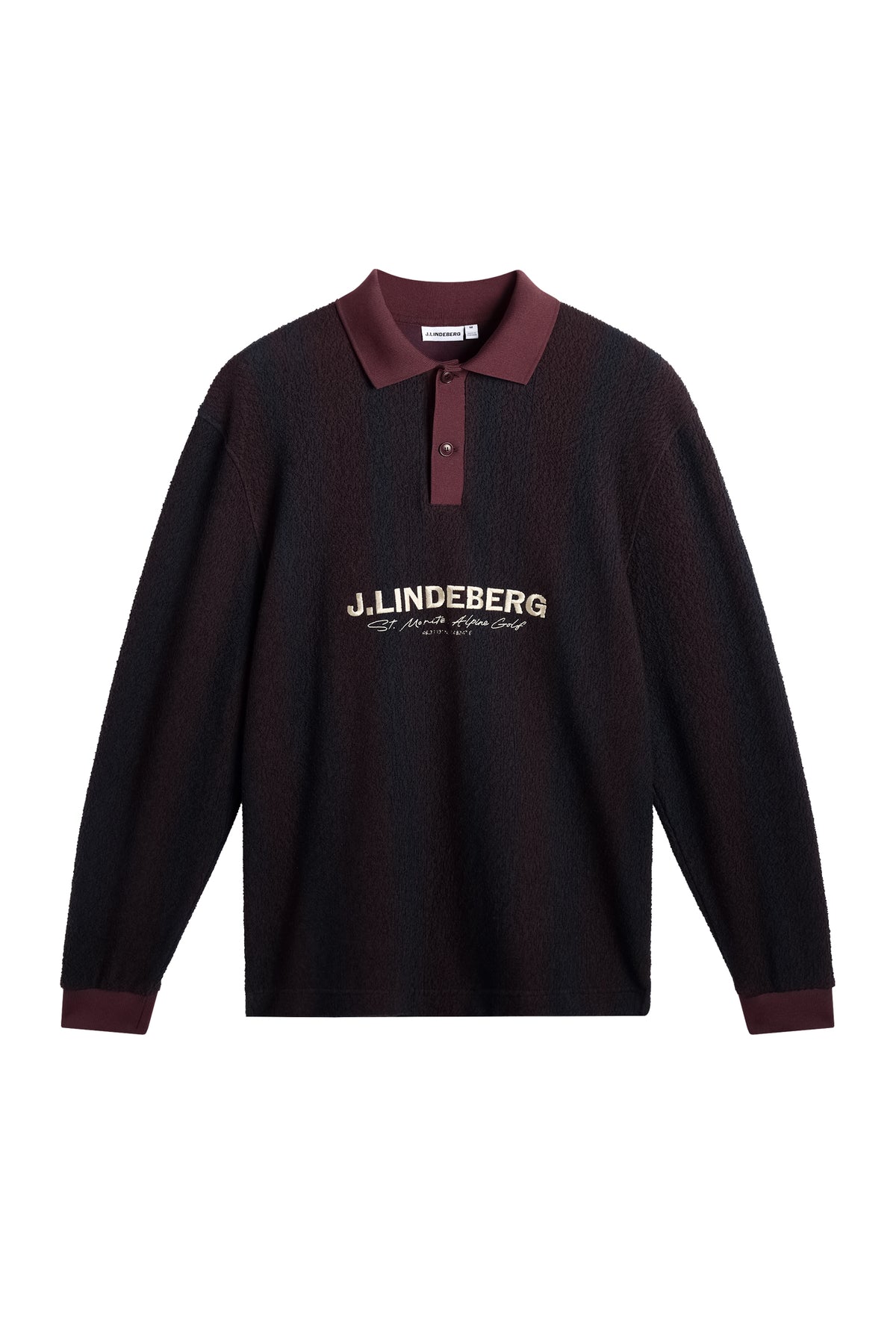 G163 GARRETT POLO STRIPE WINE
