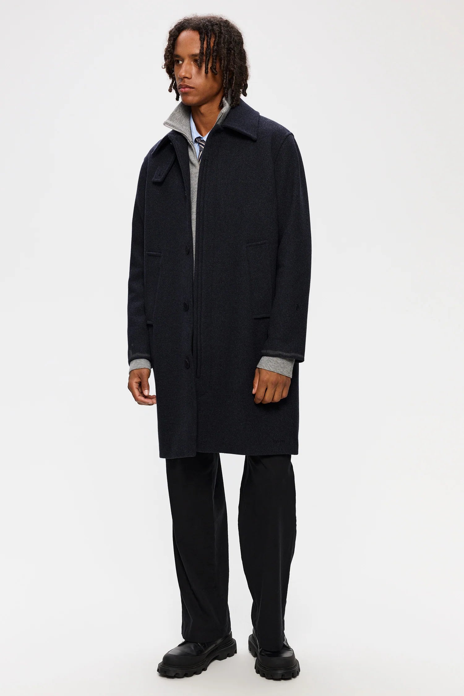 389 NAVY MELANGE