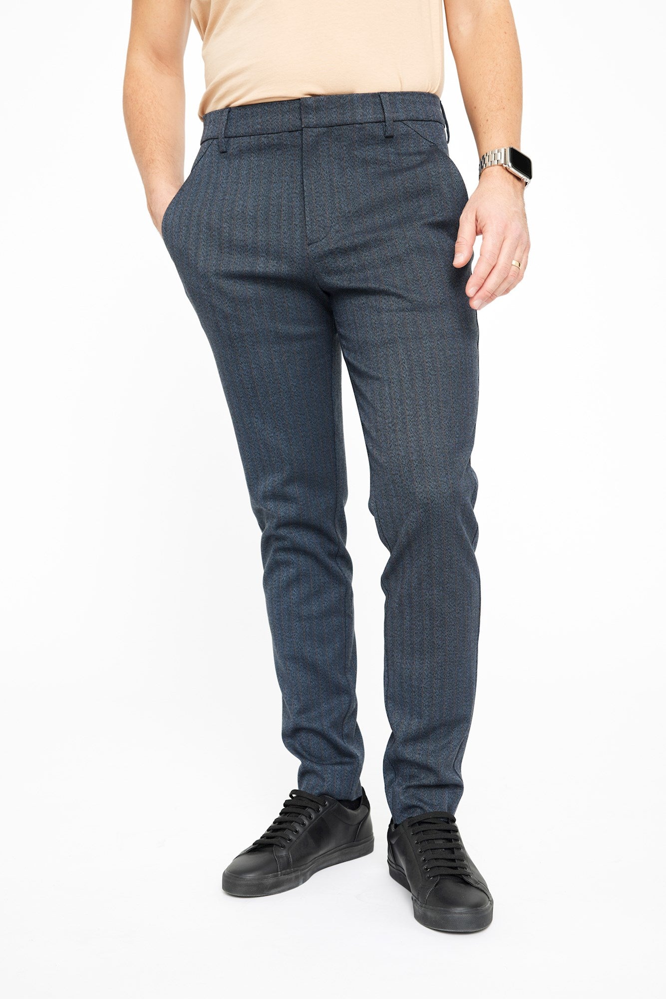 30890 BLUE BROWN HERRINGBONE ''34''