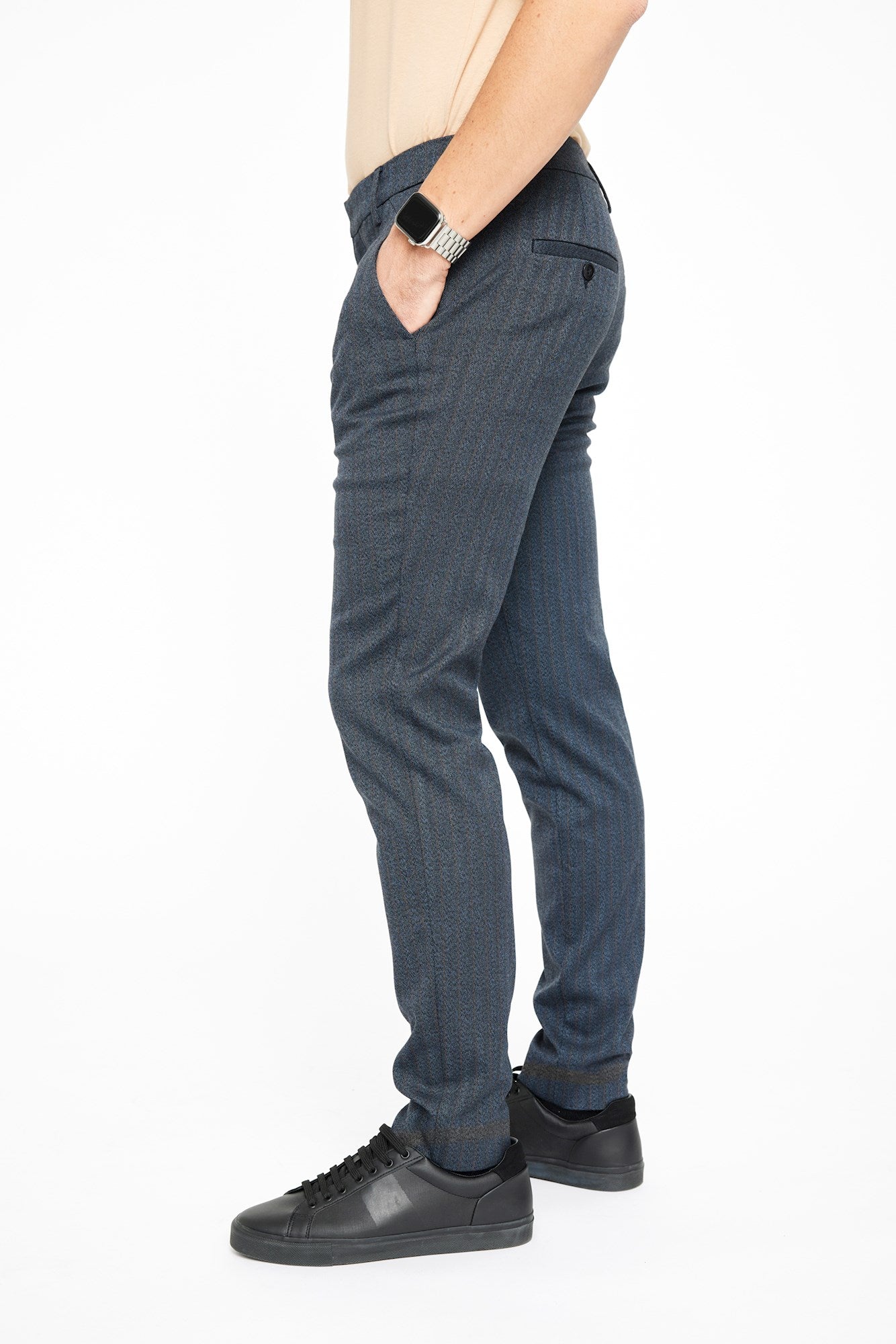 30890 BLUE BROWN HERRINGBONE ''34''