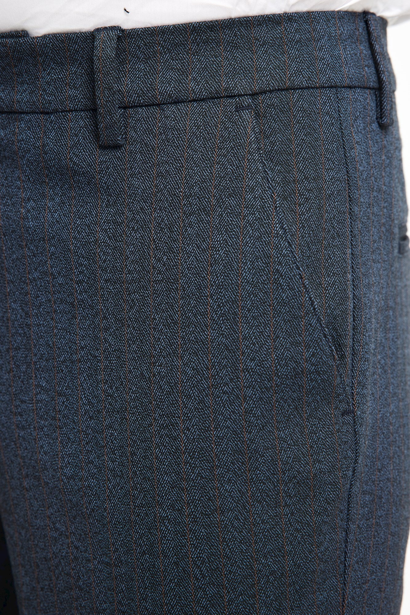 30890 BLUE BROWN HERRINGBONE ''32''