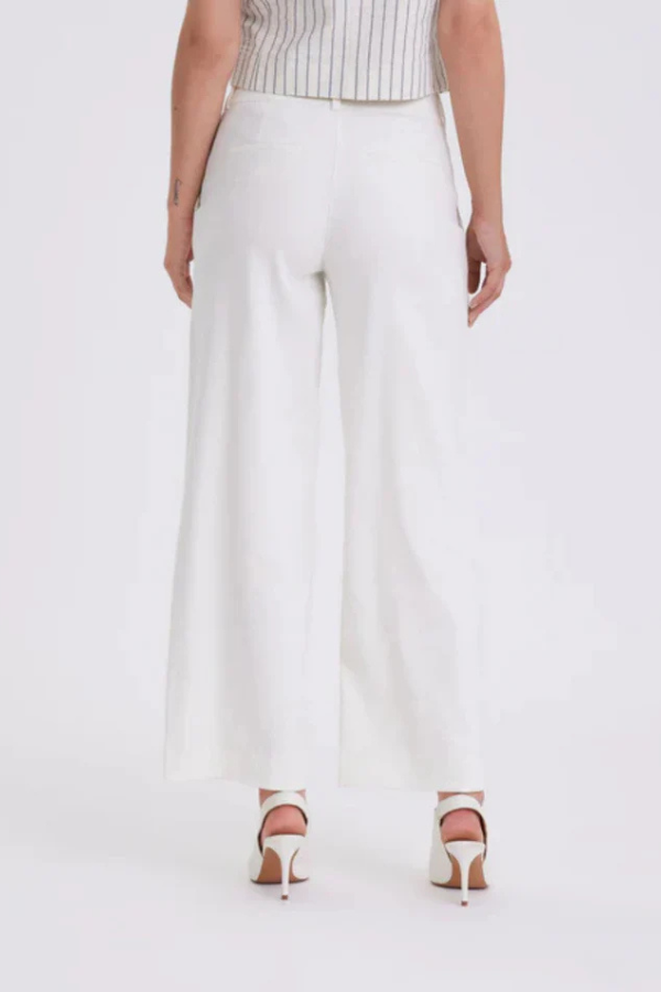 31173 CREAM WHITE LINEN ANKLE