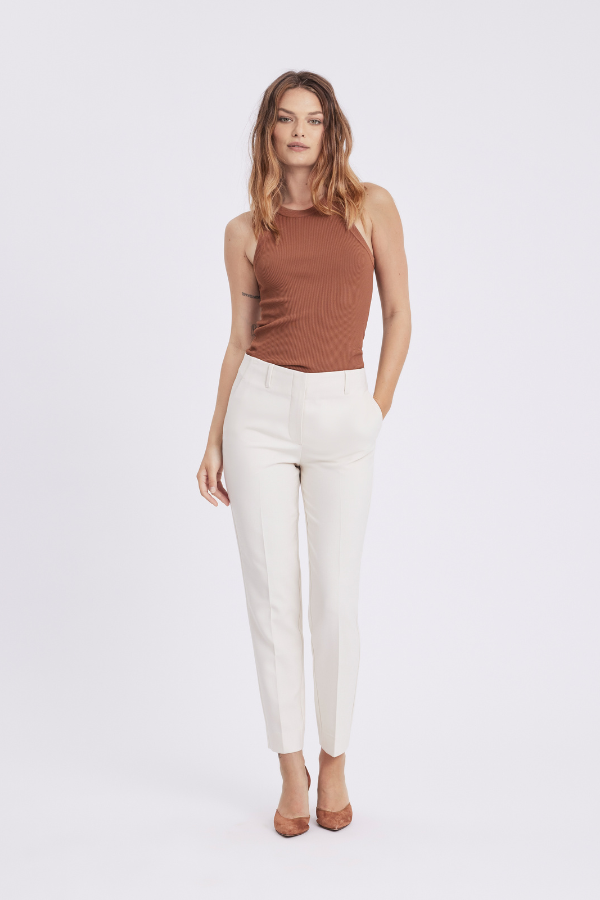 31193 IVORY MELANGE ANKLE