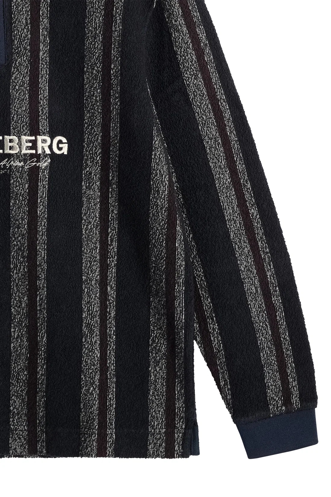 O630 GARRETT POLO STRIPE NAVY