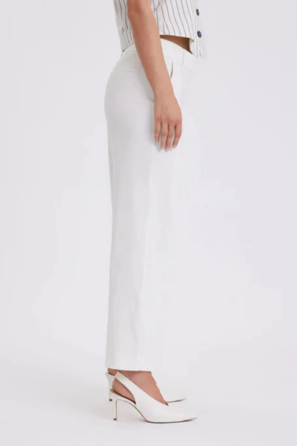 31173 CREAM WHITE LINEN ANKLE