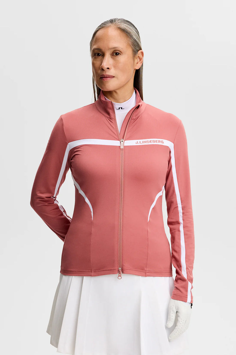 J.Lindeberg Mid Layer Dames | Janice Mid Layer Withered Rose