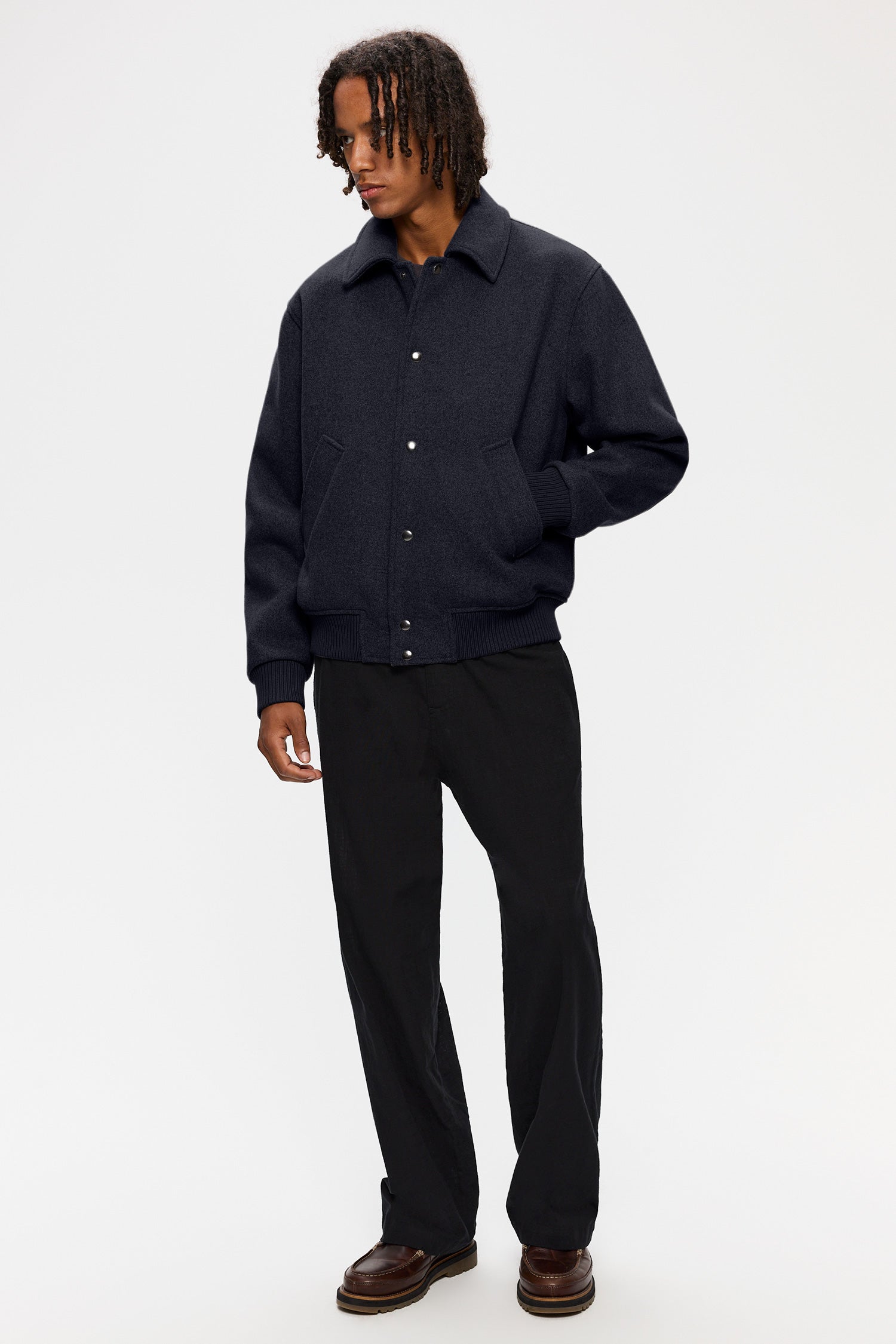389 NAVY MELANGE