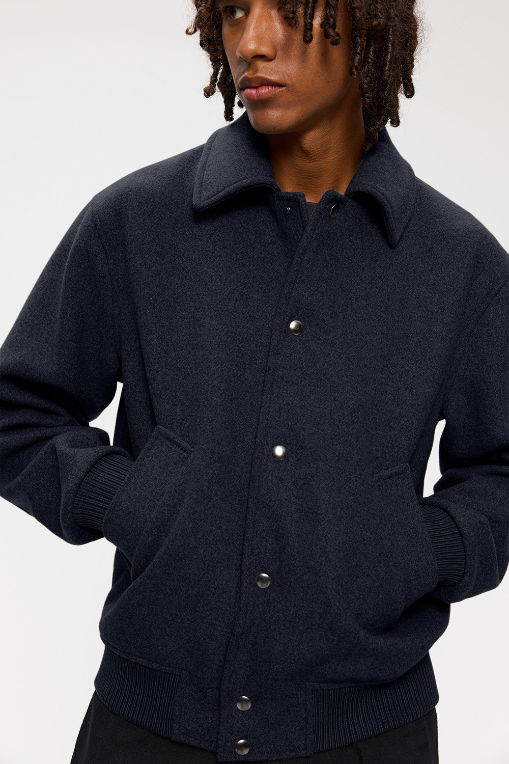 389 NAVY MELANGE