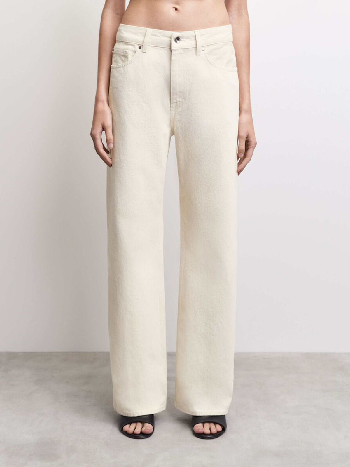 Jeans Femme Closed Écru - Taille 34 - Coupe Droit - Très Bon État Occasion - Authentique Vintage
